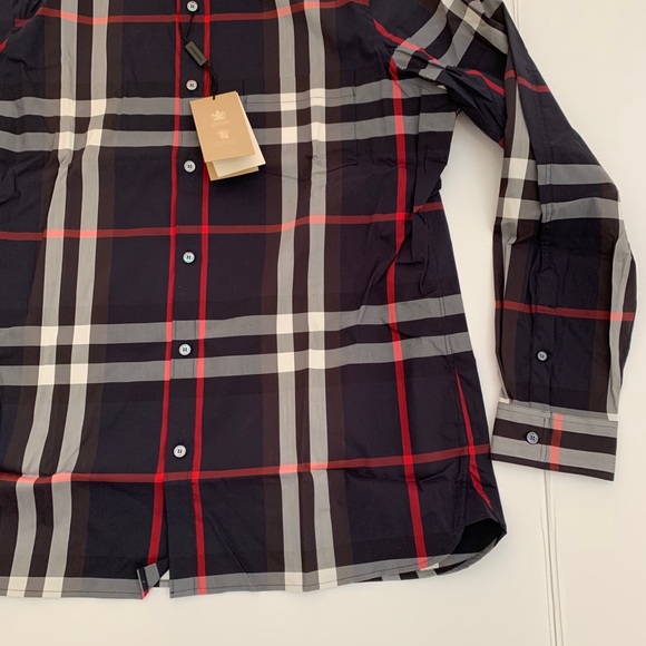 BURBERRY London England Plaid Check Men’s Shirt XL - Picture 3 of 7